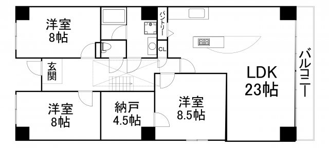 【間取り】 | ADW Residence 谷町四丁目(旧アプリコ)