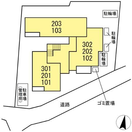 サウスヒルズ世田谷（ダイワリビング）の区画図