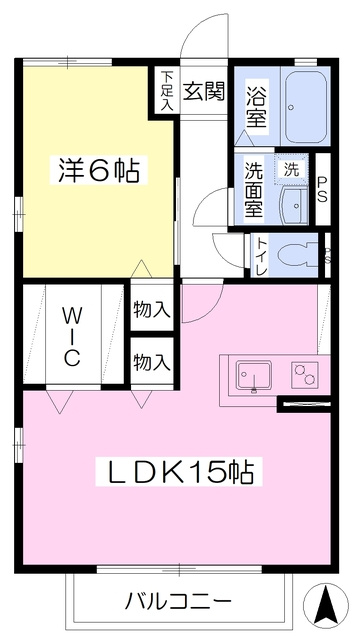 コーポサンローズの間取り