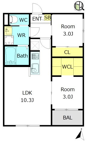 【間取り】 | ilusion六番町