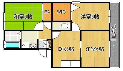 ドミール北開地の間取り