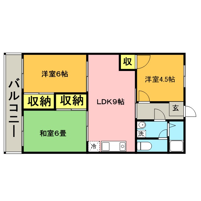 ニューライフ84【キャッシュバック対象】の間取り
