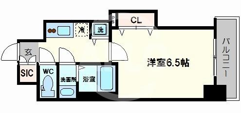 レオンコンフォート難波ミラージュの間取り|レオンコンフォート難波ミラージュ　間取り