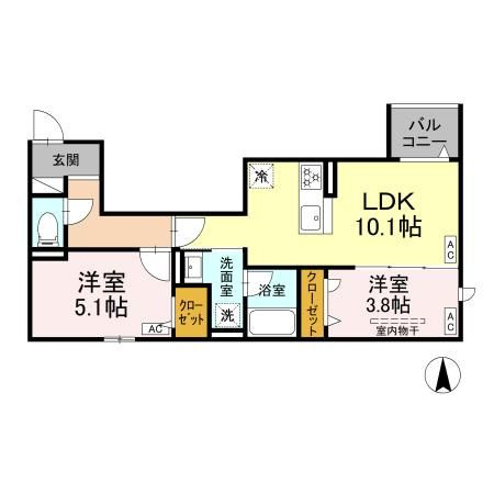 セレスティア上北沢（ダイワリビング）の間取り