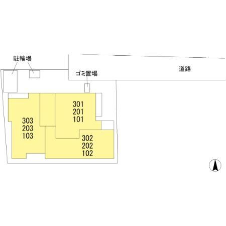セレスティア上北沢（ダイワリビング）の区画図