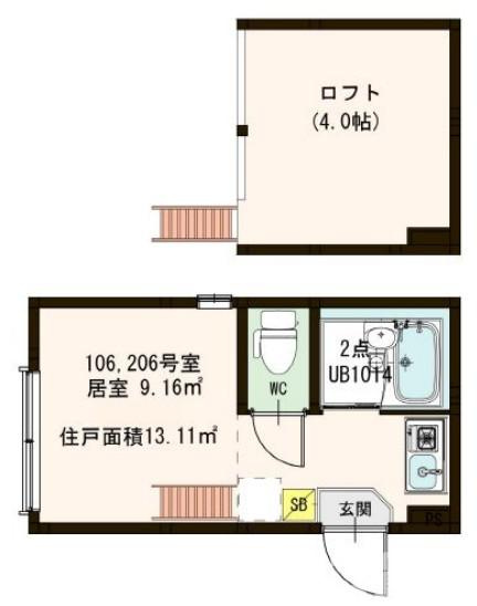 北区赤羽西２丁目のアパートの間取り|
