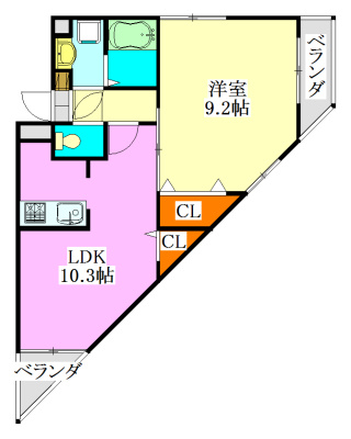 【間取り】 | ウイングテラス前原