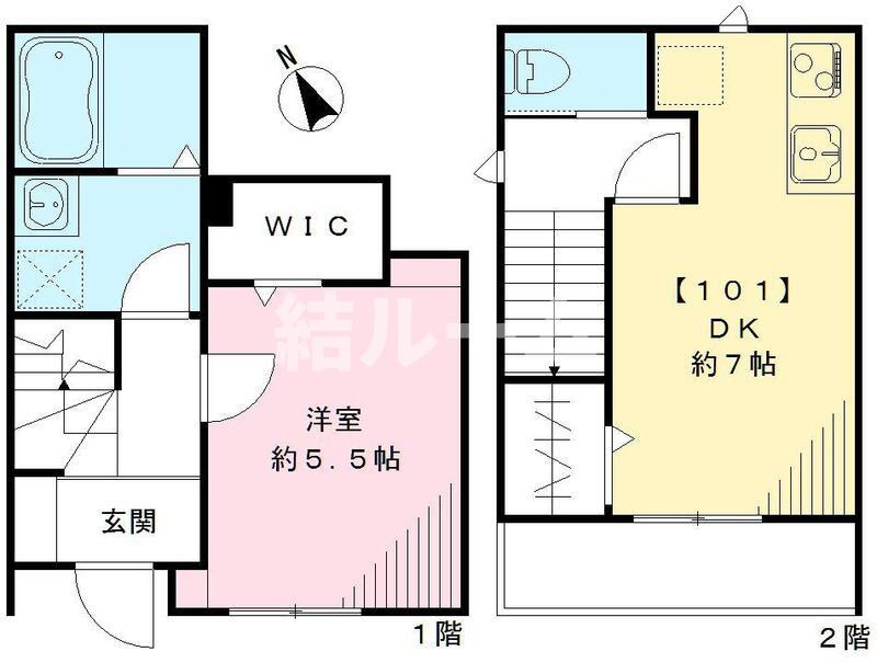 練馬区富士見台２丁目のアパートの間取り