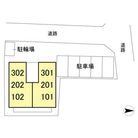 アルシュTOWAの区画図