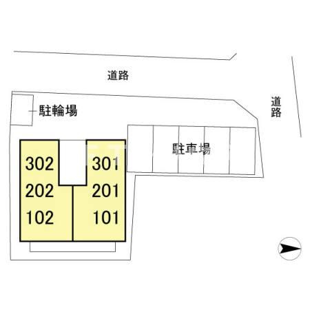 アルシュTOWAの区画図