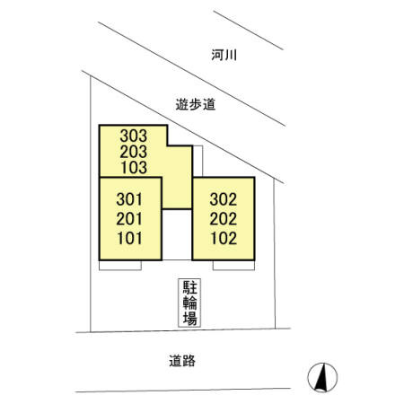 ディアコートの区画図
