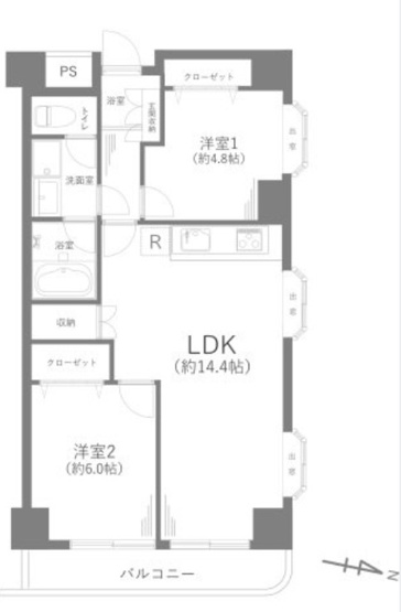 【間取り】 | エクセレントプラザ湯河原