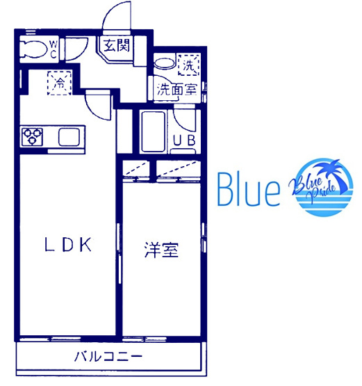 【間取り】 | ブランドール弐番館 