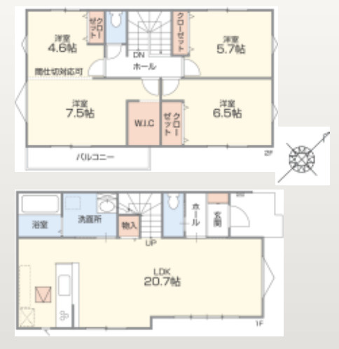 新築戸建て　新座市新堀1期　全6棟