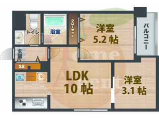 【間取り】 | デュオ・スカーラ西新宿