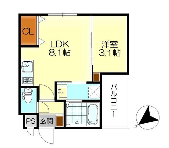 MOVE広古新開の間取り