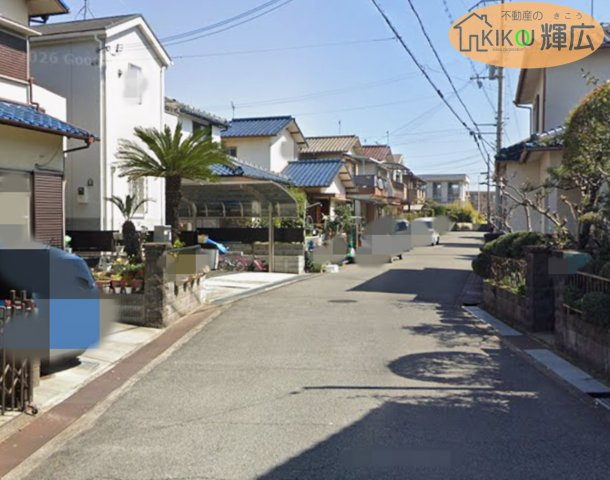 加古郡播磨町宮北1丁目　土地の前面道路含む現地写真