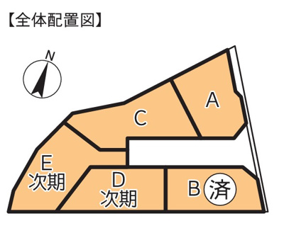 【区画図】 | 藤沢市稲荷1丁目 新築戸建 全5棟