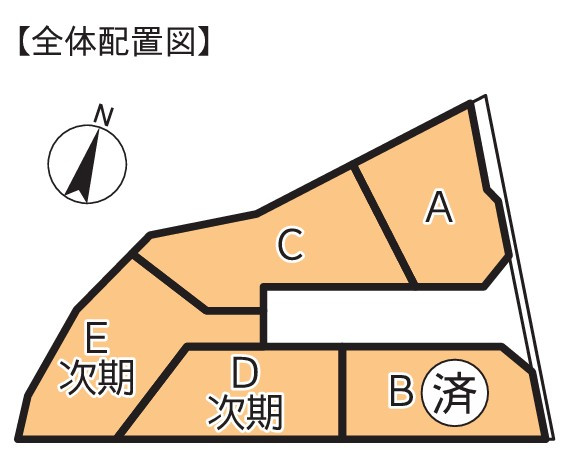 【区画図】 | 藤沢市稲荷1丁目 新築戸建 全5棟
