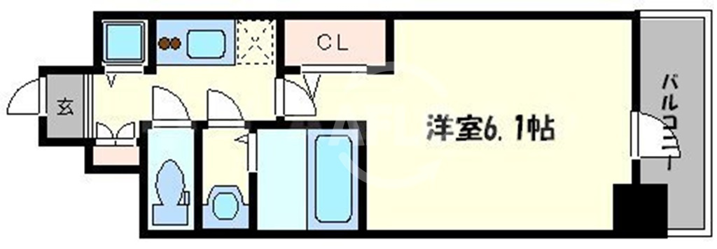 エスリード松屋町SOUTHの間取り|エスリード松屋町SOUTH　間取り