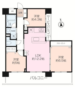 南向きの3LDK！室内は新規リノベーション済♪