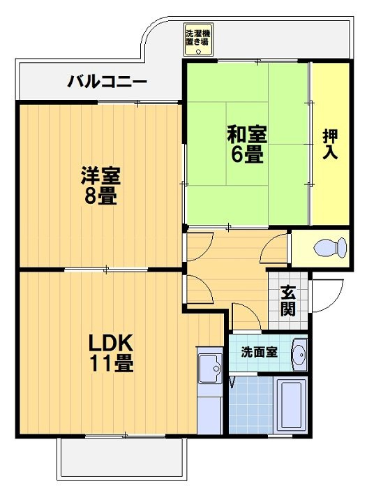 ファームハイツ高畑の間取り