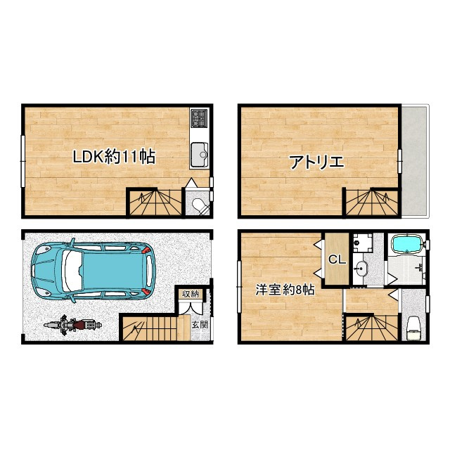 アトリエ志木の間取り