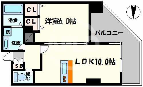 グレースK　真田山小学校区の間取り|グレースＫ　間取り