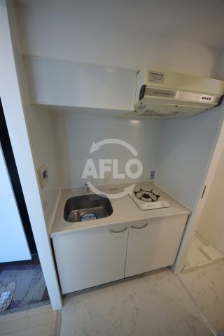 コスモリード谷町六丁目のキッチン|ドゥーエ谷町　ガスコンロ１口