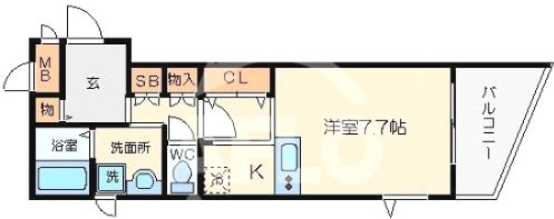 プレサンス心斎橋リベルタの間取り|プレサンス心斎橋リベルタ　間取り