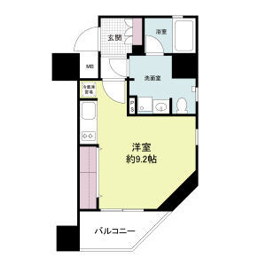 レジティア江戸堀の間取り