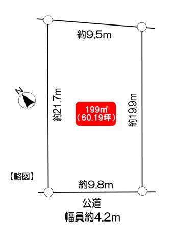 魚住町清水　売土地の土地図