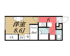 【間取り】 | レオパレスサクラ　Ⅱ