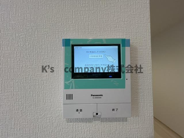 茅ヶ崎市富士見町　新築戸建　D号棟のセキュリティ|訪問者の顔が見えて安心です♪