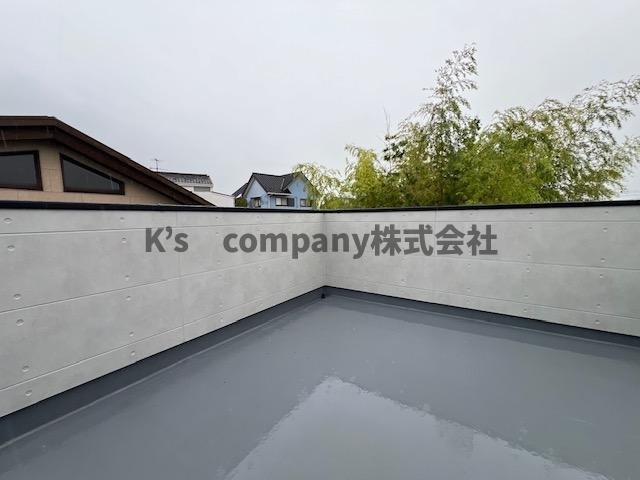 茅ヶ崎市富士見町　新築戸建　D号棟のバルコニー|屋上ルーフバルコニー付き