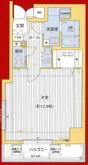 プレサンス神戸裁判所前の間取り