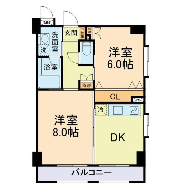 グローリーハイムⅡの間取り