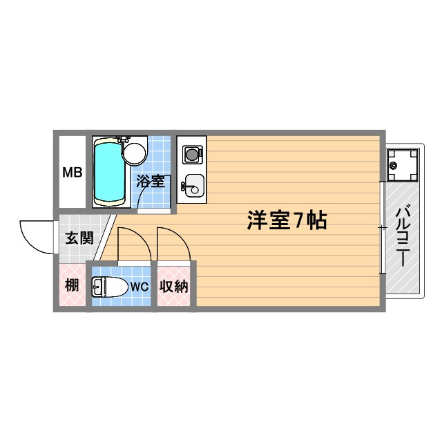 せせらぎフラットの間取り
