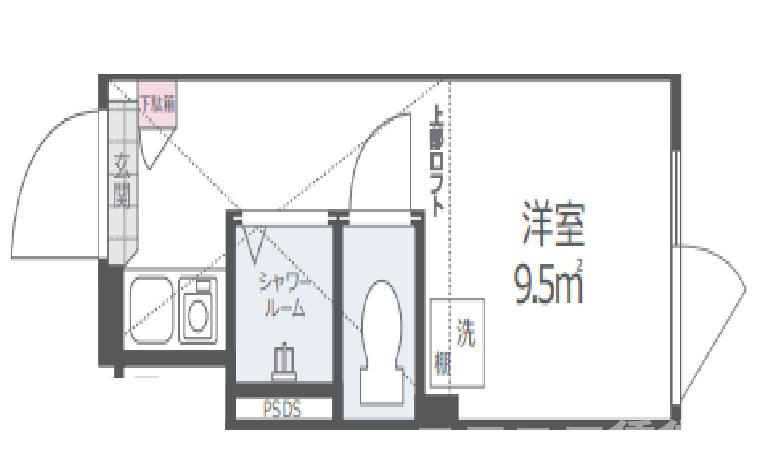 新宿区北新宿２丁目のアパートの間取り