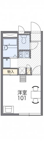 レオパレスオータム14Sの間取り|画像2
