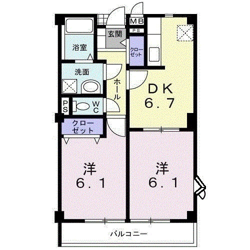 プレシャスの間取り|間取図