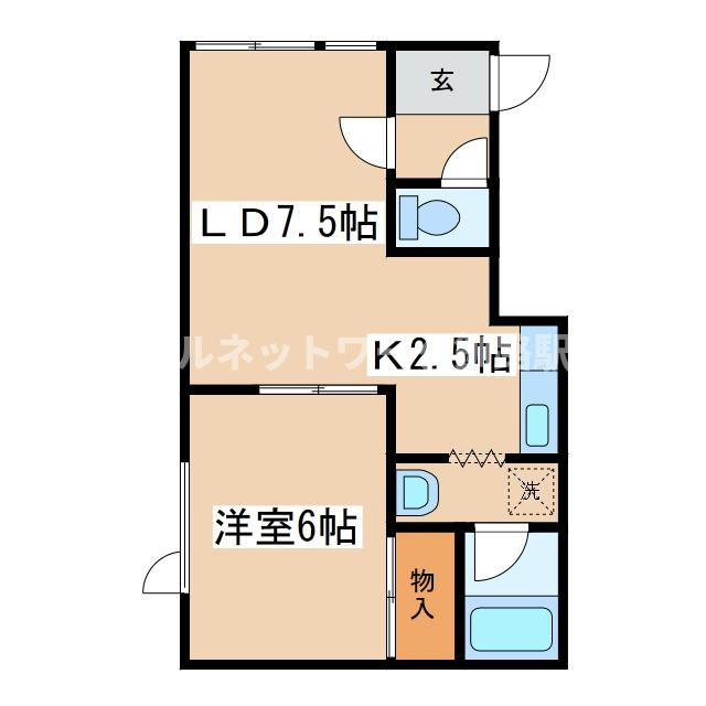 メイプルハイツⅢの間取り
