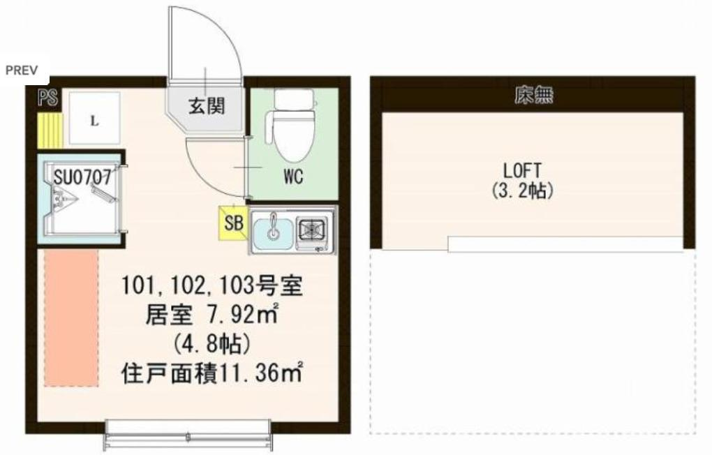 品川区西大井４丁目のアパートの間取り
