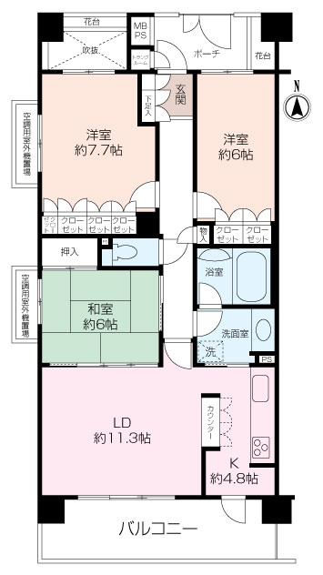 【南向き×角住戸】クリオ東戸塚壱番館の画像
