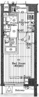 【間取り】 | ヴォーガコルテ東新宿 | 間取りです。