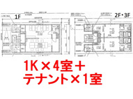 山科区椥辻東浦町　中古アパート一棟（賃貸オーナーチェンジ）の画像