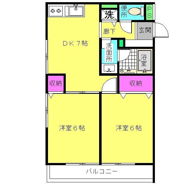 クレストコート上祖師谷の間取り|間取りです。