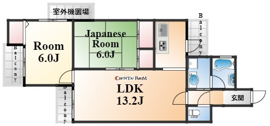 神戸市東灘区深江南町１丁目の賃貸マンションの間取り
