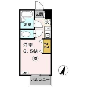 神戸市灘区上河原通３丁目のアパートの間取り