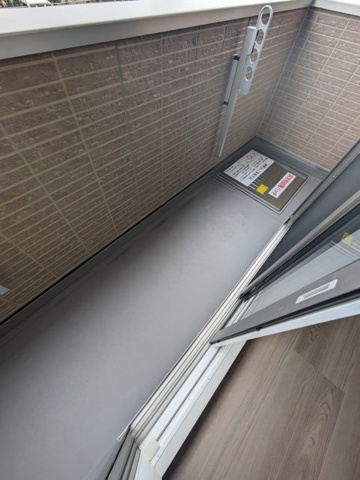 神戸市東灘区本山北町１丁目のアパートのバルコニー